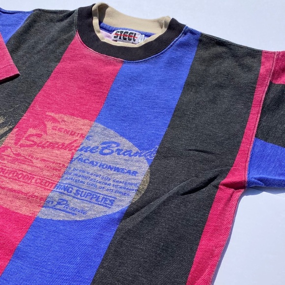 Vintage Striped Genuine Sunshine Brand Tee - Picture 3 of 5